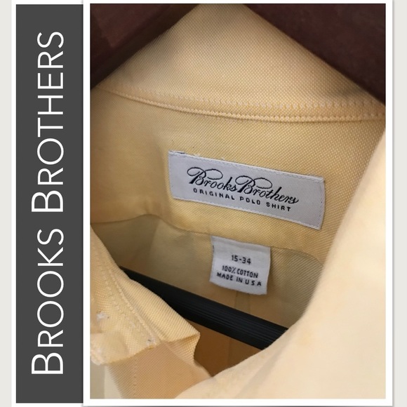 💙Brooks Brothers Men’s Button Down Shirt in Yellow GUC - Picture 4 of 6